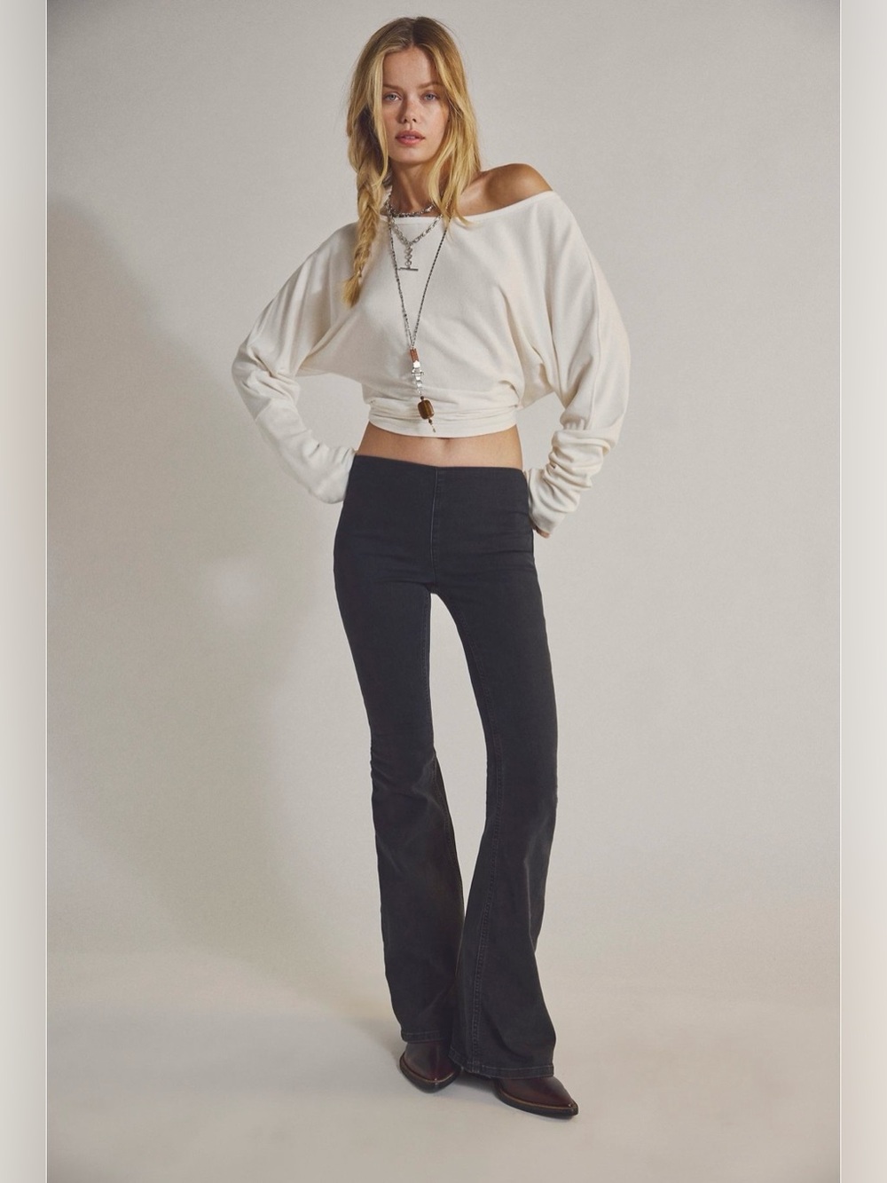 Free People we the free pull on flare Jeans